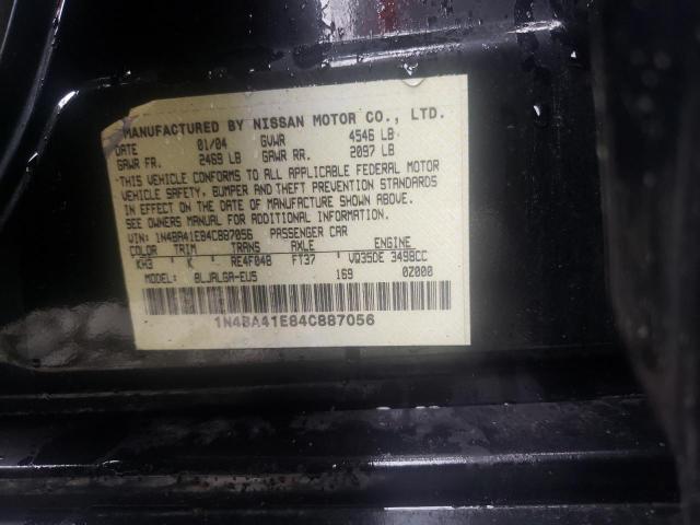 Photo 11 VIN: 1N4BA41E84C887056 - NISSAN MAXIMA 