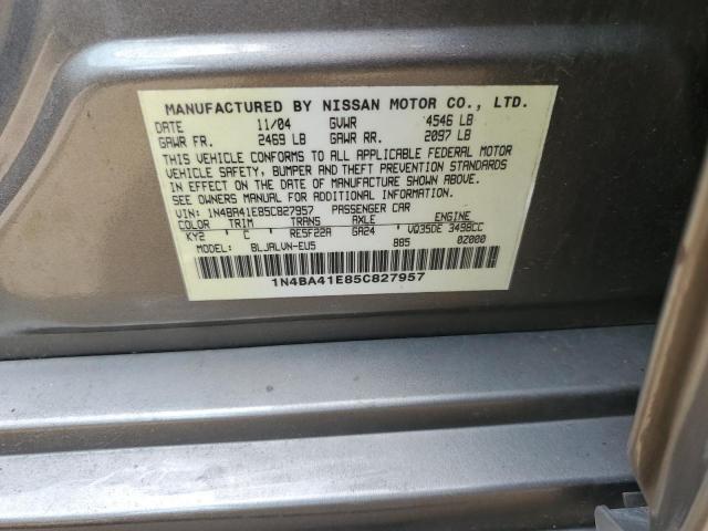 Photo 11 VIN: 1N4BA41E85C827957 - NISSAN MAXIMA 