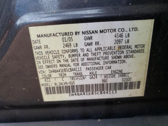 Photo 12 VIN: 1N4BA41E85C844113 - NISSAN MAXIMA 