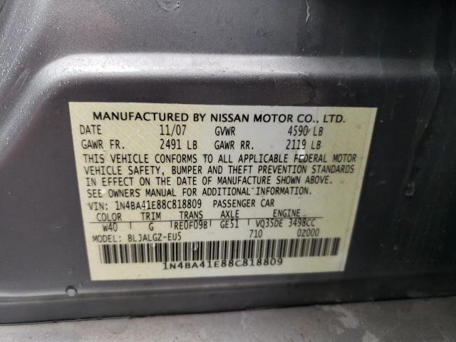 Photo 11 VIN: 1N4BA41E88C818809 - NISSAN MAXIMA 