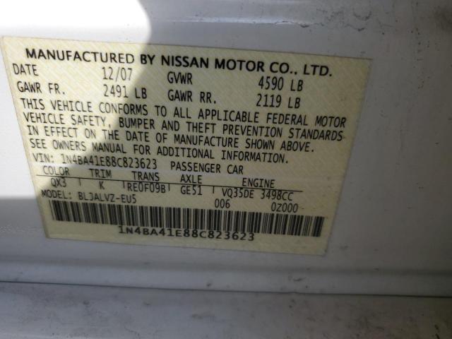 Photo 11 VIN: 1N4BA41E88C823623 - NISSAN MAXIMA SE 