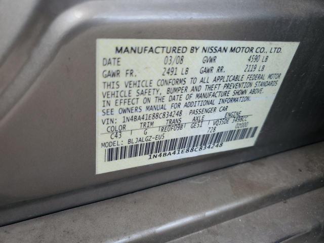 Photo 11 VIN: 1N4BA41E88C834248 - NISSAN MAXIMA SE 