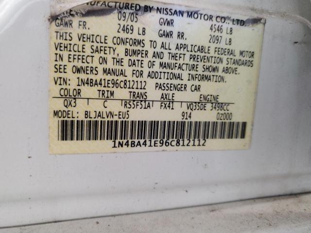 Photo 11 VIN: 1N4BA41E96C812112 - NISSAN MAXIMA 