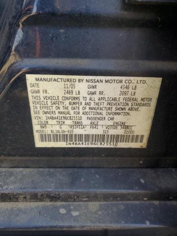 Photo 11 VIN: 1N4BA41E96C825510 - NISSAN MAXIMA SE 