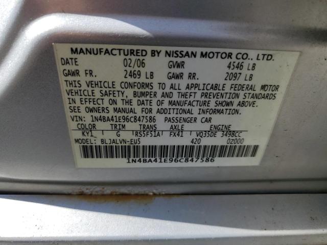 Photo 11 VIN: 1N4BA41E96C847586 - NISSAN MAXIMA 