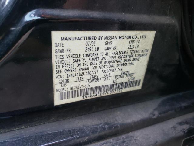 Photo 9 VIN: 1N4BA41E97C807297 - NISSAN MAXIMA SE 