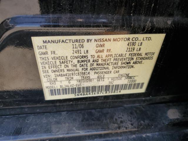 Photo 11 VIN: 1N4BA41E97C839814 - NISSAN MAXIMA 