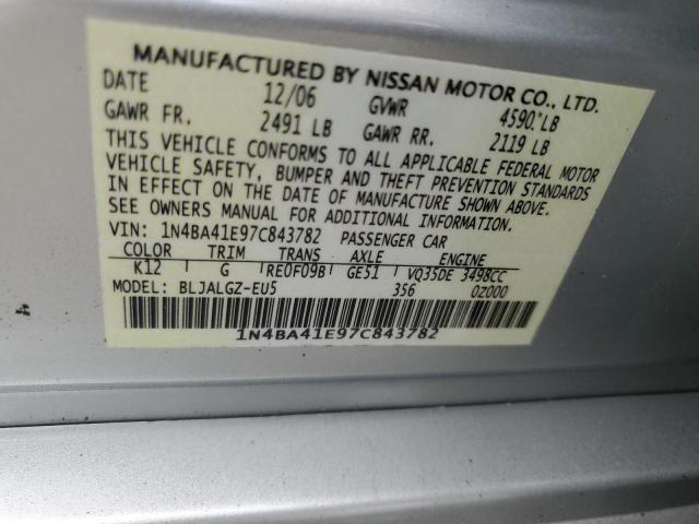 Photo 11 VIN: 1N4BA41E97C843782 - NISSAN MAXIMA 