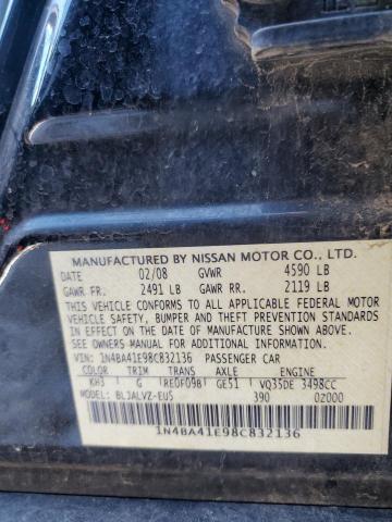 Photo 12 VIN: 1N4BA41E98C832136 - NISSAN MAXIMA 