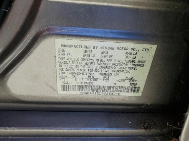 Photo 11 VIN: 1N4BA41EX4C863910 - NISSAN MAXIMA 