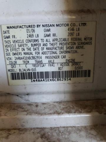 Photo 11 VIN: 1N4BA41EX6C862954 - NISSAN MAXIMA SE 