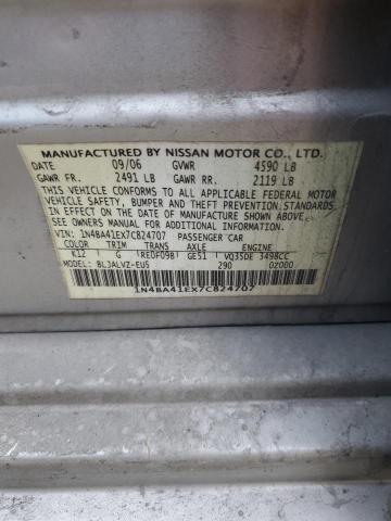 Photo 11 VIN: 1N4BA41EX7C824707 - NISSAN MAXIMA 