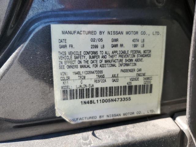 Photo 11 VIN: 1N4BL11D05N473355 - NISSAN ALTIMA 