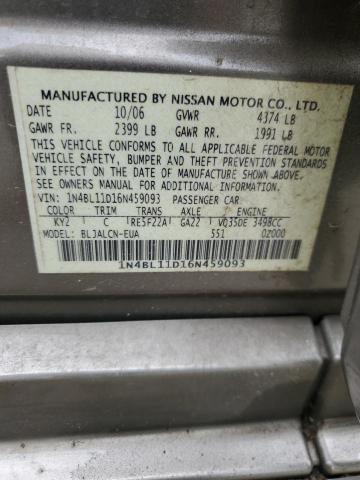 Photo 11 VIN: 1N4BL11D16N459093 - NISSAN ALTIMA 