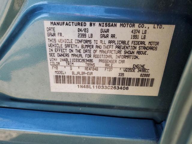 Photo 12 VIN: 1N4BL11D33C263406 - NISSAN ALTIMA 