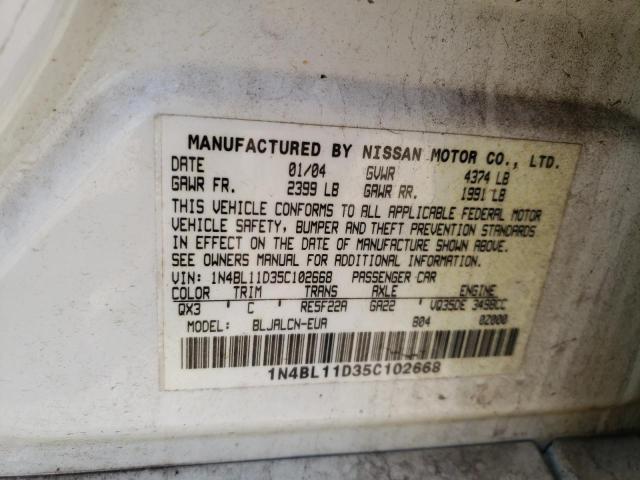 Photo 11 VIN: 1N4BL11D35C102668 - NISSAN ALTIMA 