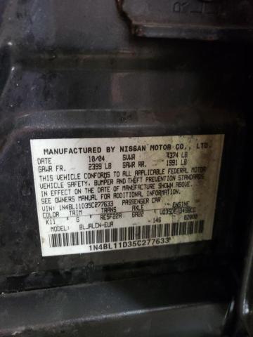 Photo 11 VIN: 1N4BL11D35C277633 - NISSAN ALTIMA 