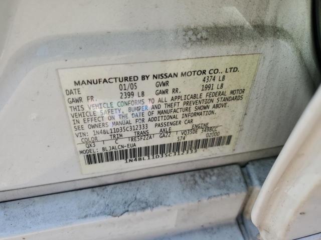 Photo 11 VIN: 1N4BL11D35C312333 - NISSAN ALTIMA SE 