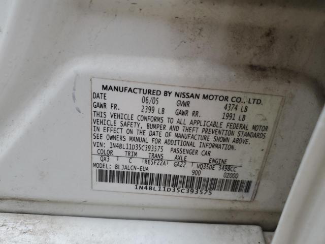 Photo 11 VIN: 1N4BL11D35C393575 - NISSAN ALTIMA 