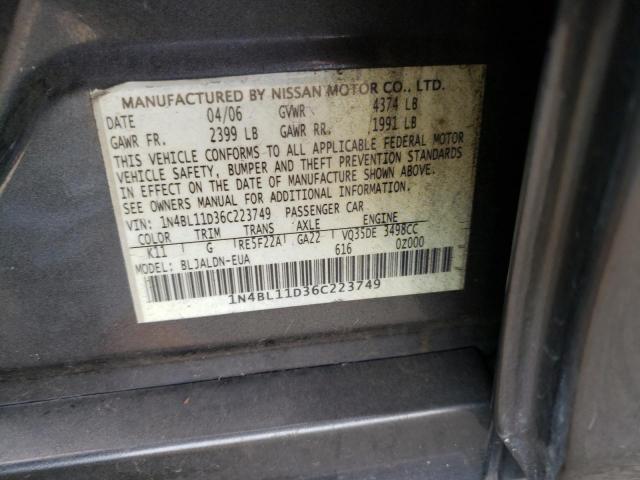 Photo 11 VIN: 1N4BL11D36C223749 - NISSAN ALTIMA 