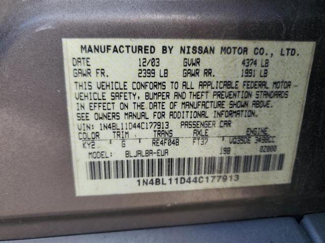 Photo 11 VIN: 1N4BL11D44C177913 - NISSAN ALTIMA SE 