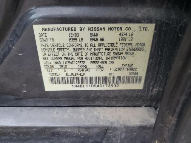 Photo 11 VIN: 1N4BL11D54C173532 - NISSAN ALTIMA 