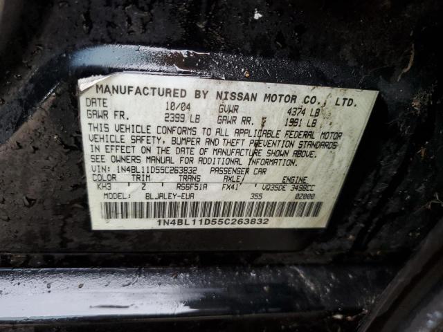 Photo 12 VIN: 1N4BL11D55C263832 - NISSAN ALTIMA SE 