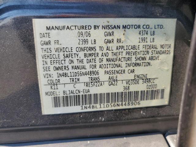 Photo 11 VIN: 1N4BL11D56N448906 - NISSAN ALTIMA SE 