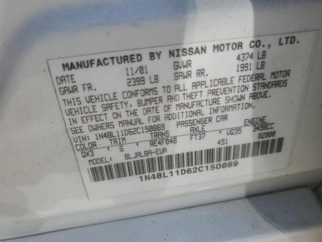 Photo 11 VIN: 1N4BL11D62C150869 - NISSAN ALTIMA SE 