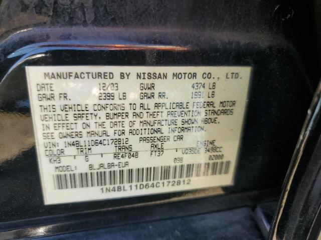 Photo 11 VIN: 1N4BL11D64C172812 - NISSAN ALTIMA 