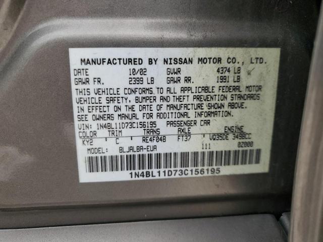 Photo 12 VIN: 1N4BL11D73C156195 - NISSAN ALTIMA SE 