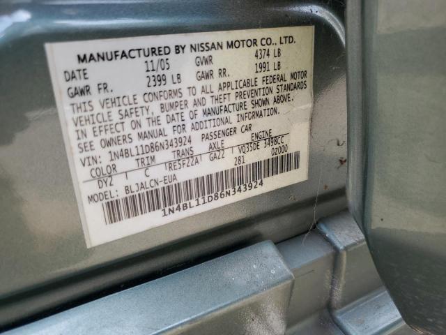 Photo 11 VIN: 1N4BL11D86N343924 - NISSAN ALTIMA 