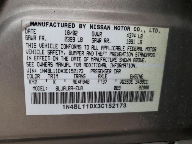 Photo 11 VIN: 1N4BL11DX3C152173 - NISSAN ALTIMA SE 