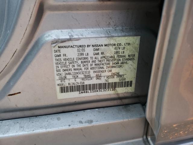 Photo 9 VIN: 1N4BL11DX5C323510 - NISSAN ALTIMA SE 