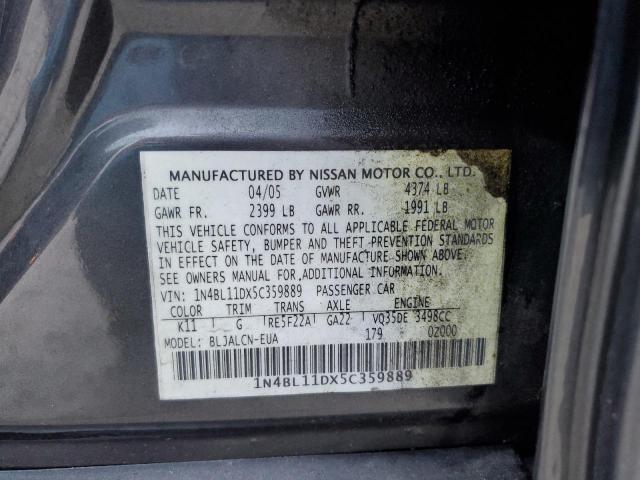 Photo 11 VIN: 1N4BL11DX5C359889 - NISSAN ALTIMA SE 