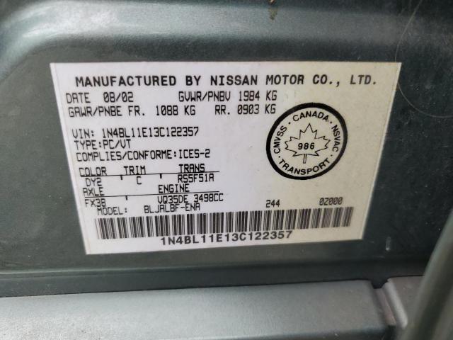 Photo 11 VIN: 1N4BL11E13C122357 - NISSAN ALTIMA SE 