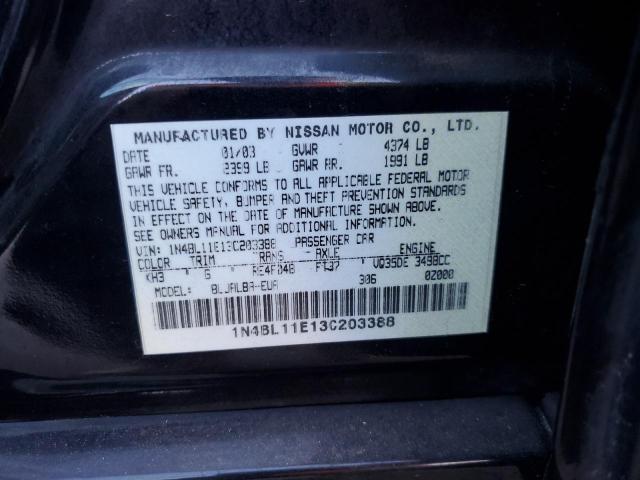 Photo 11 VIN: 1N4BL11E13C203388 - NISSAN ALTIMA SE 