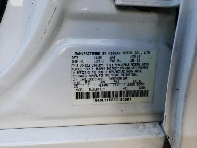 Photo 11 VIN: 1N4BL11E23C180591 - NISSAN ALTIMA SE 