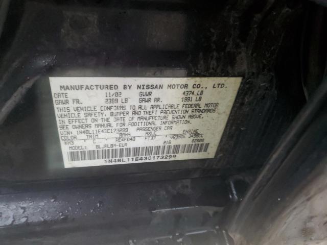 Photo 12 VIN: 1N4BL11E43C173299 - NISSAN ALTIMA 