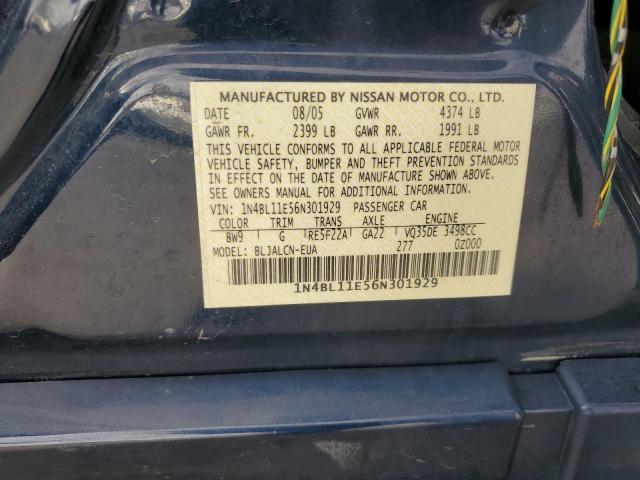 Photo 12 VIN: 1N4BL11E56N301929 - NISSAN ALTIMA SE 