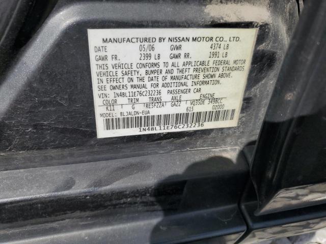 Photo 11 VIN: 1N4BL11E76C232236 - NISSAN ALTIMA SE 