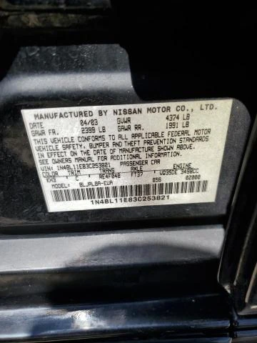 Photo 11 VIN: 1N4BL11E83C253821 - NISSAN ALTIMA SE 