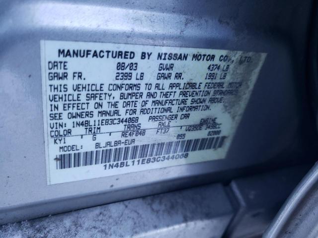 Photo 11 VIN: 1N4BL11E83C344068 - NISSAN ALTIMA 