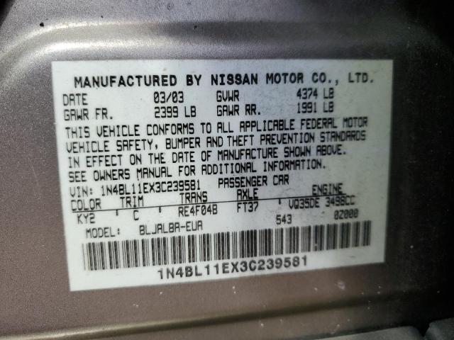 Photo 11 VIN: 1N4BL11EX3C239581 - NISSAN ALTIMA 