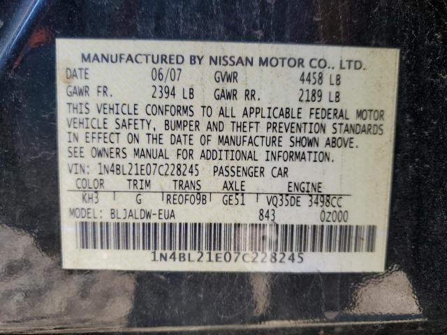 Photo 11 VIN: 1N4BL21E07C228245 - NISSAN ALTIMA 