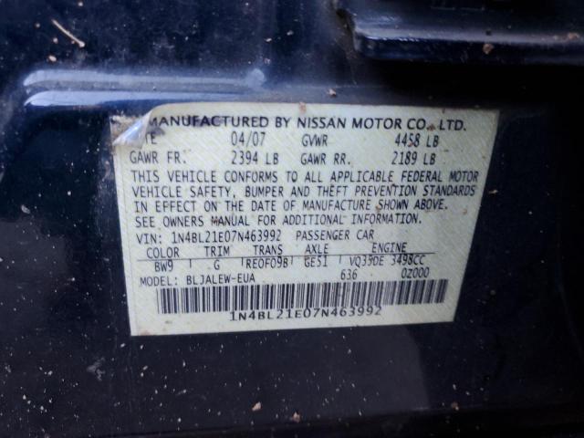 Photo 11 VIN: 1N4BL21E07N463992 - NISSAN ALTIMA 