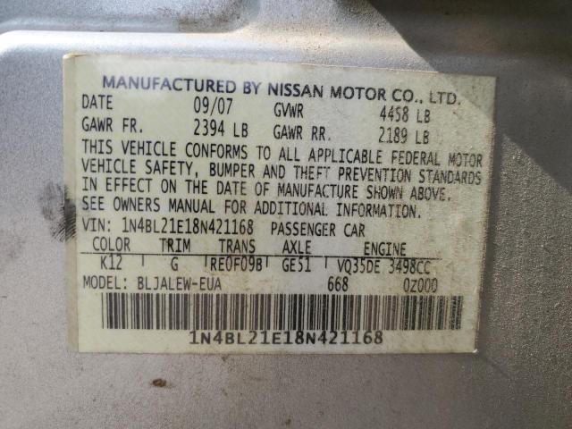 Photo 11 VIN: 1N4BL21E18N421168 - NISSAN ALTIMA 