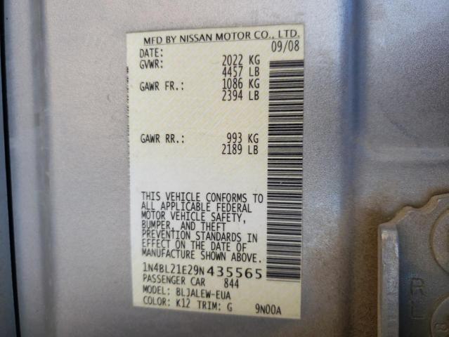 Photo 11 VIN: 1N4BL21E29N435565 - NISSAN ALTIMA 3.5 