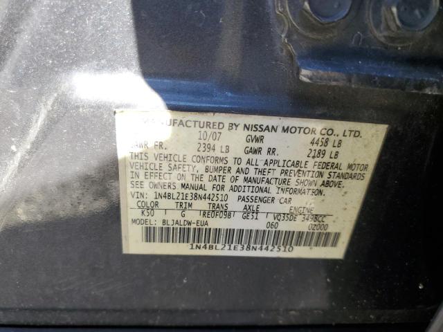 Photo 11 VIN: 1N4BL21E38N442510 - NISSAN ALTIMA 