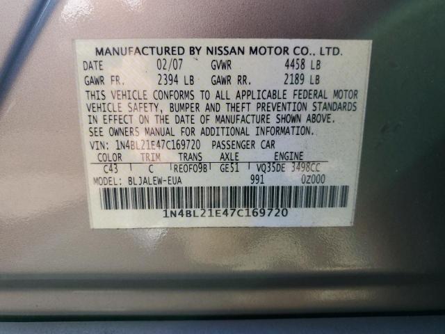 Photo 11 VIN: 1N4BL21E47C169720 - NISSAN ALTIMA 